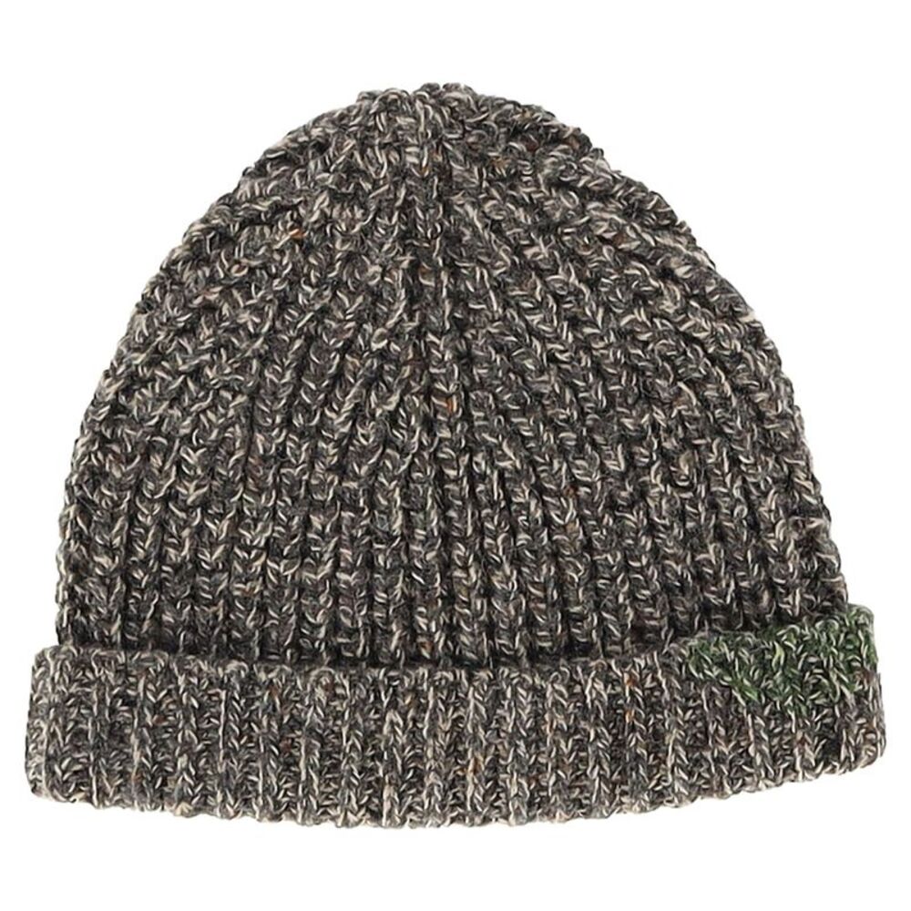 Maison Margiela Knitted Beanie Hat In Grey Wool - Gem
